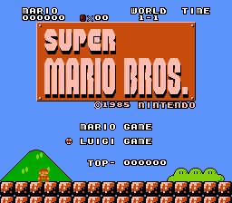 Super Mario Bros - Modern Classic Edition Title Screen